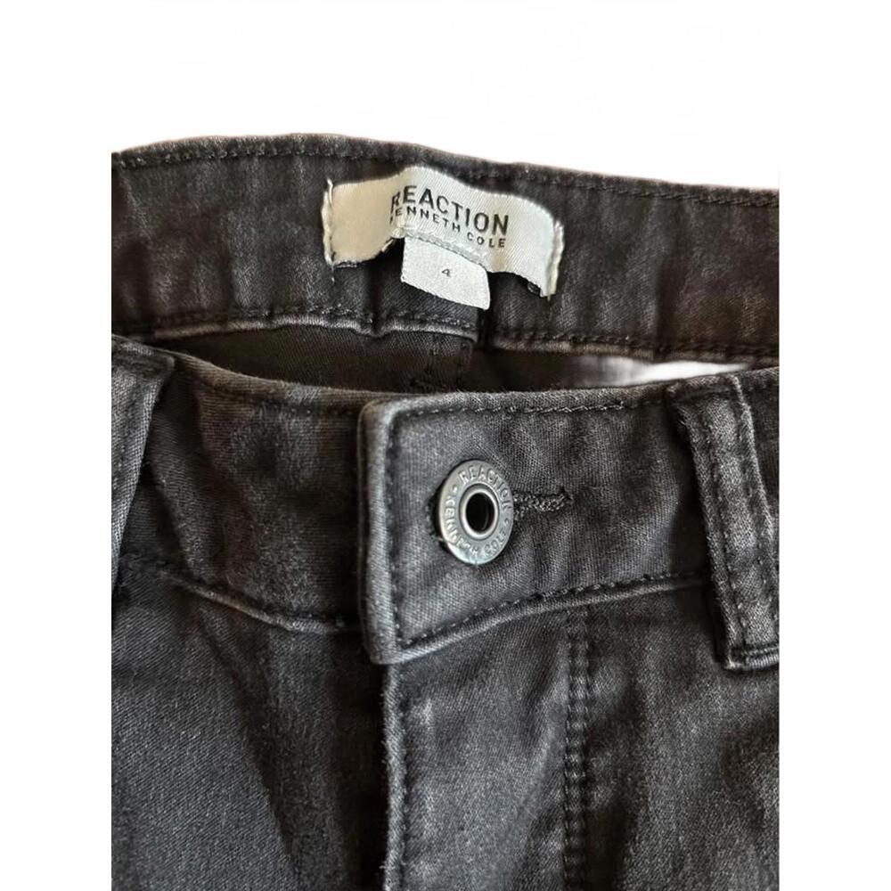 kenneth cole reaction black straight leg jeans – size 4